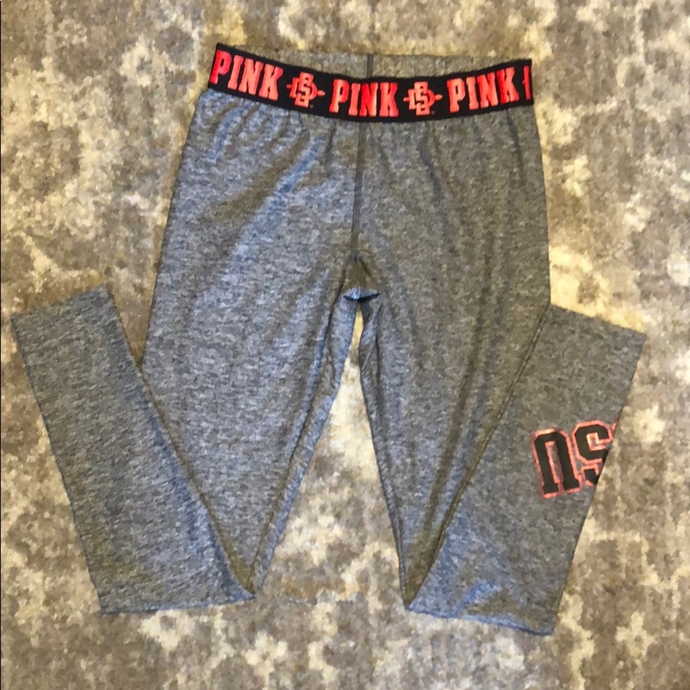 SDSU PINK! Running leggings